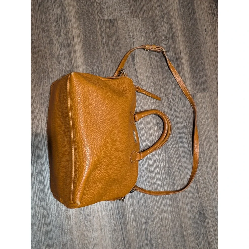 Vintage Dooney Bourke Pebble Grain‎ Leather Satchel Shoulder Bag